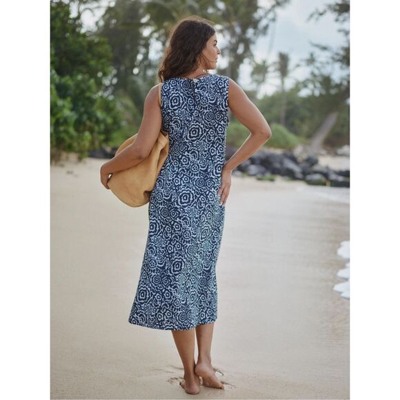 ✨RipSkirt Night Blooms Maxi Dress Sleeveless Summer Sun Sz L Dress✨ - Picture 3 of 10